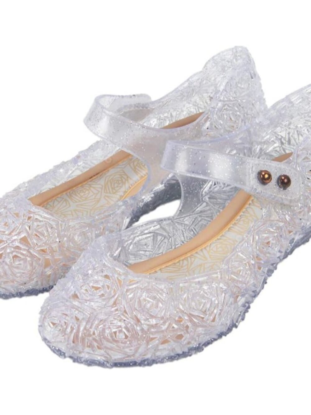 Princess Jelly Flats for Toddler & Little Girls, Dress Shoes for Halloween